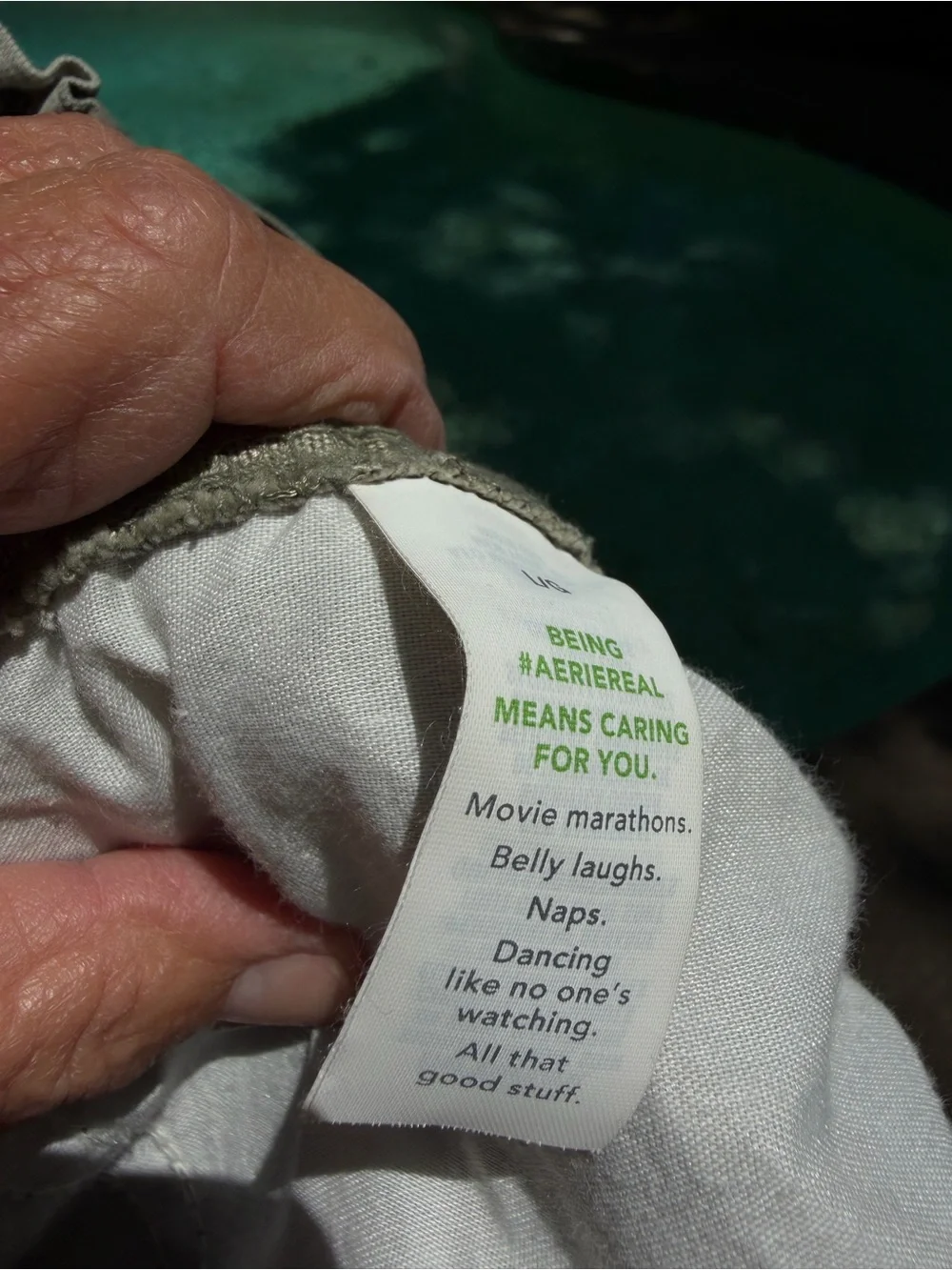 aerie Olive Camo Drawstring Utility Shorts - Picture 6 of 11